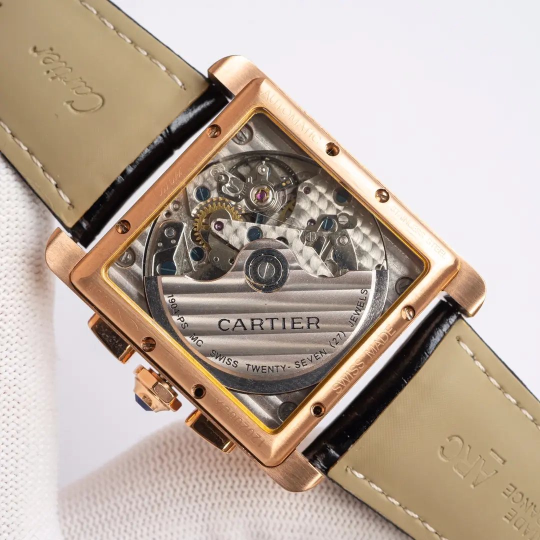 3K Factory Cartier Tank W5330007 Brown Leather Top Replica Watch - 图片 3