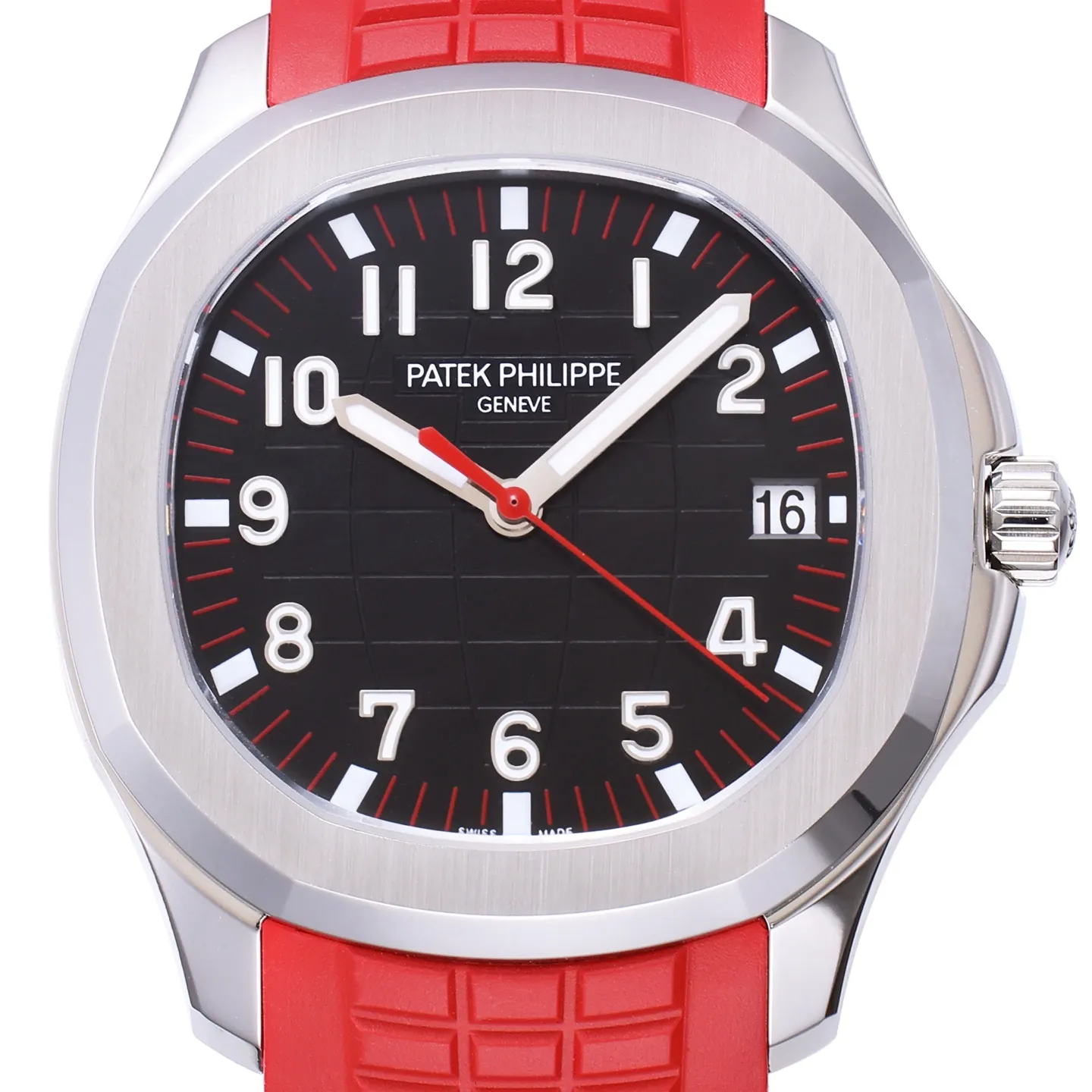 3K Factory Patek Philippe Aquanaut Automatic Men’s Watch with Black Dial, Red Rubber Strap - 图片 2