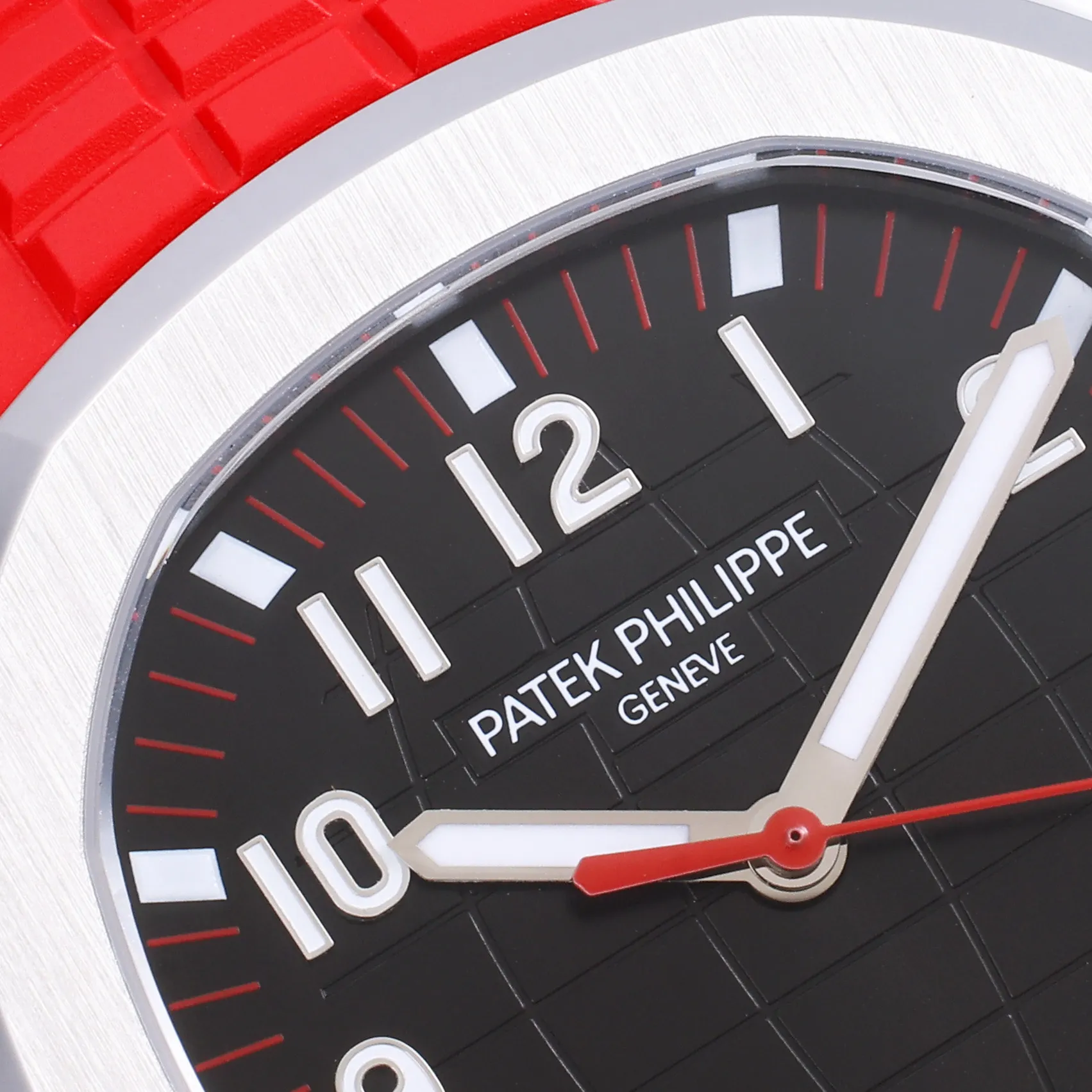 3K Factory Patek Philippe Aquanaut Automatic Men’s Watch with Black Dial, Red Rubber Strap - 图片 3