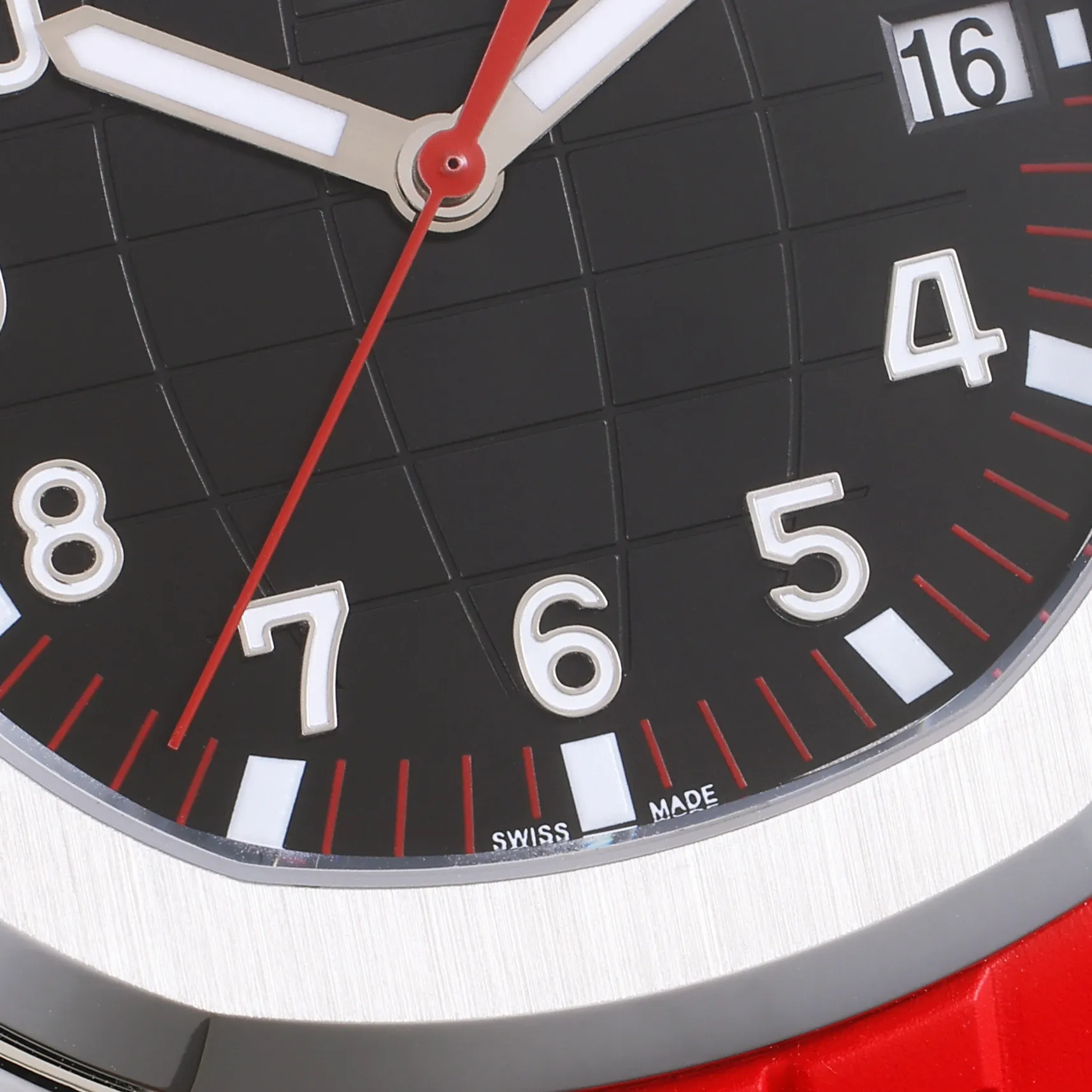 3K Factory Patek Philippe Aquanaut Automatic Men’s Watch with Black Dial, Red Rubber Strap - 图片 4