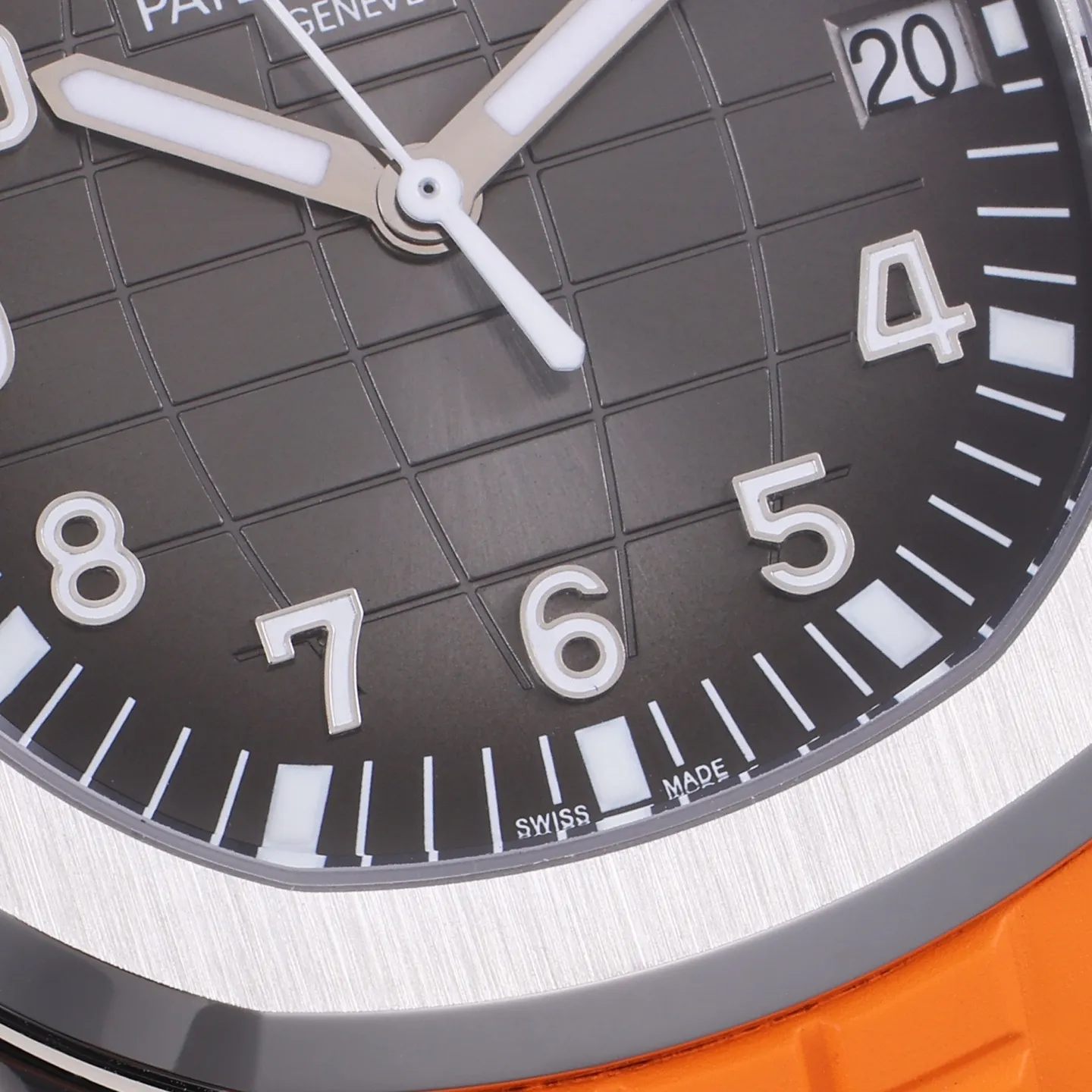 3K Factory Patek Philippe Aquanaut Black Dial Orange Rubber Strap Dive Watch - 图片 4