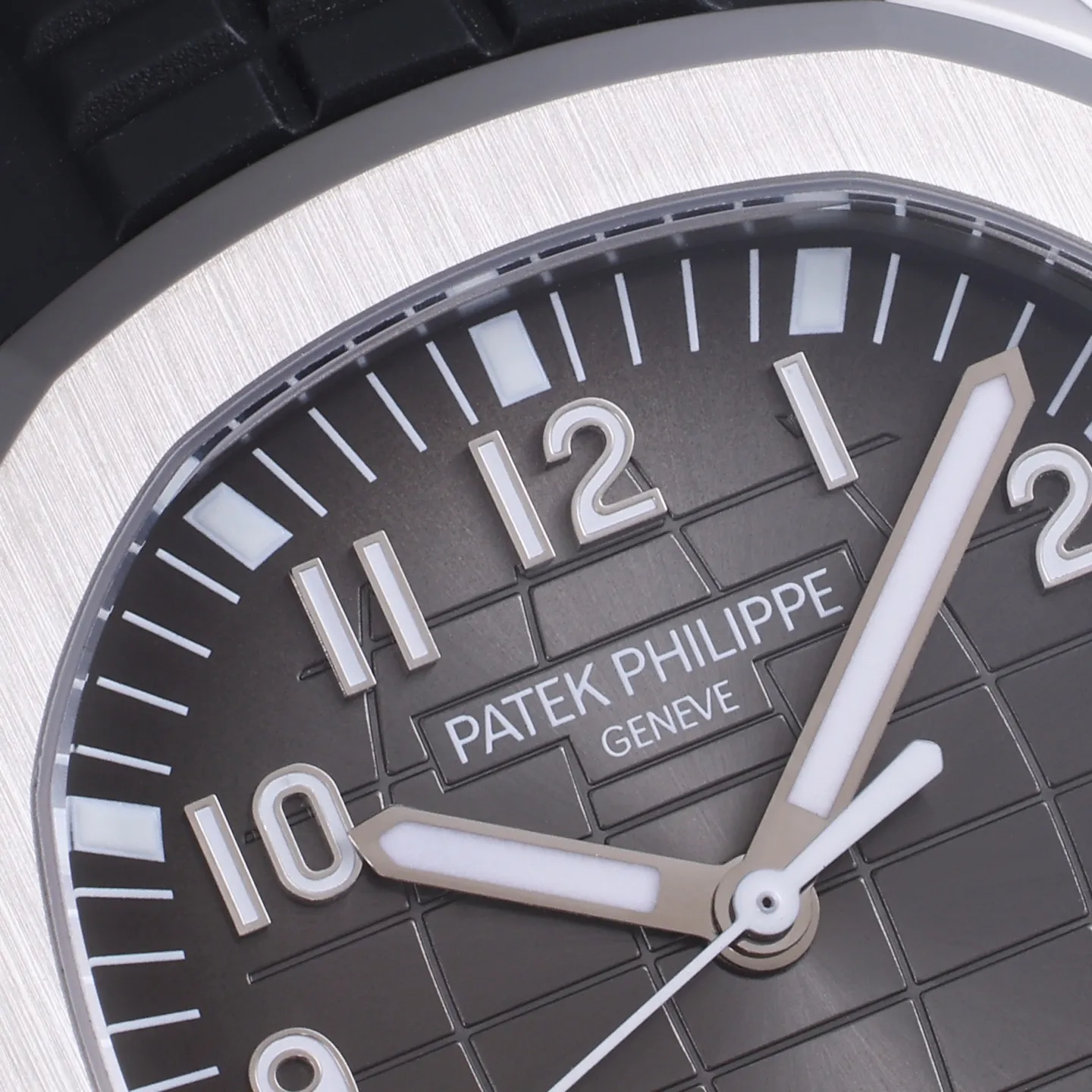3K Factory Patek Philippe Aquanaut Grey Dial Black Rubber Strap Stainless Steel Watch - 图片 2
