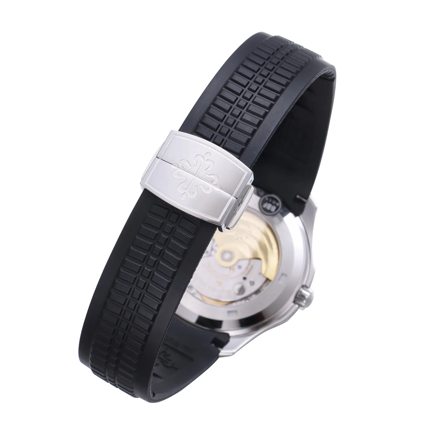 3K Factory Patek Philippe Aquanaut Grey Dial Black Rubber Strap Stainless Steel Watch - 图片 5