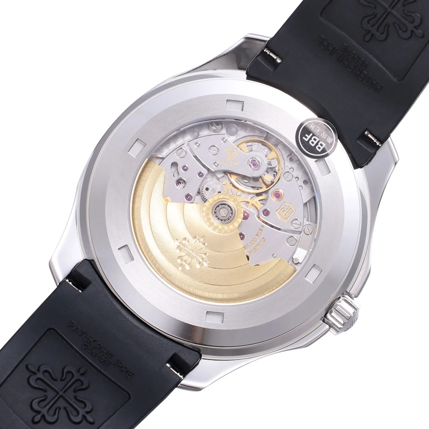 3K Factory Patek Philippe Aquanaut Grey Dial Black Rubber Strap Stainless Steel Watch - 图片 6