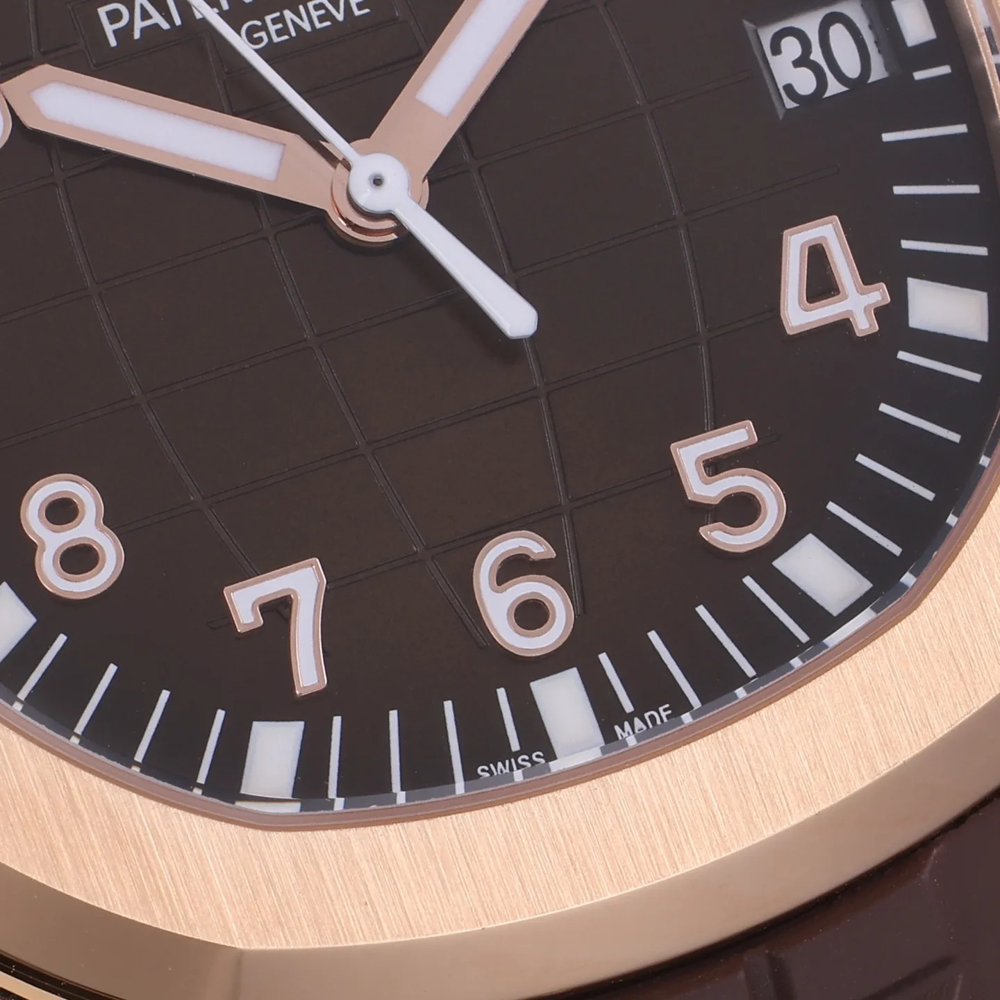 3K Factory Patek Philippe Aquanaut Rose Gold Case Brown Dial Rubber Strap Watch - 图片 3