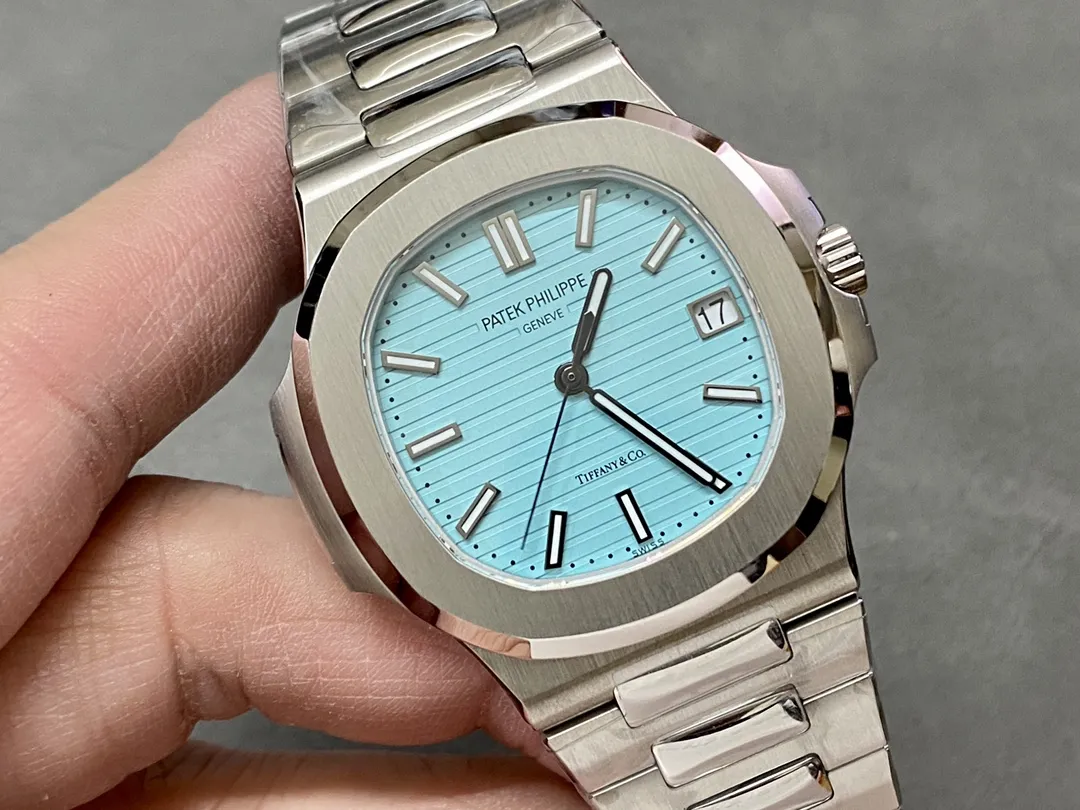 3K Factory Patek Philippe Nautilus 5711 Tiffany & Co. Blue Dial Stainless Automatic Watch - 图片 2