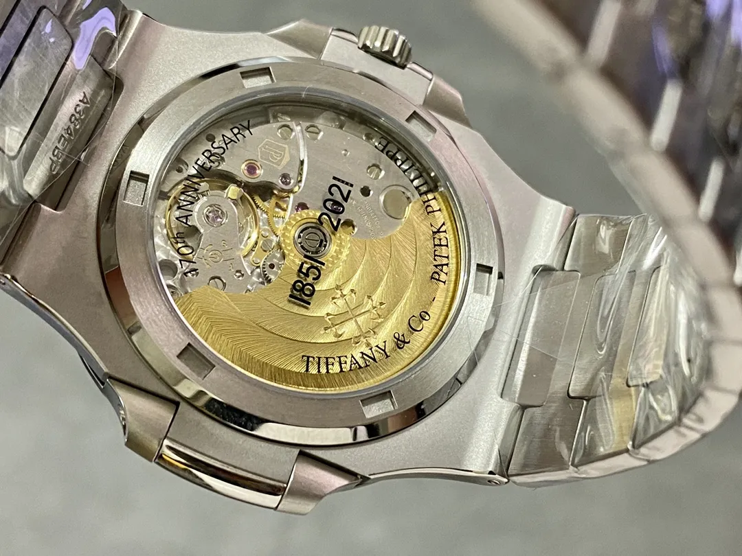 3K Factory Patek Philippe Nautilus 5711 Tiffany & Co. Blue Dial Stainless Automatic Watch - 图片 6