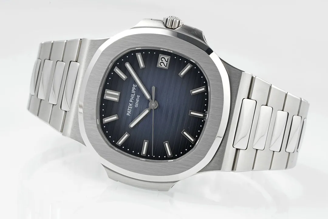3K Factory Patek Philippe Nautilus Blue Dial Stainless Steel Automatic Men’s Luxury Watch - 图片 5