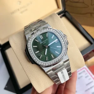 3K Factory Patek Philippe Nautilus Green Dial  Bezel Stainless Steel Automatic Men’s Watch