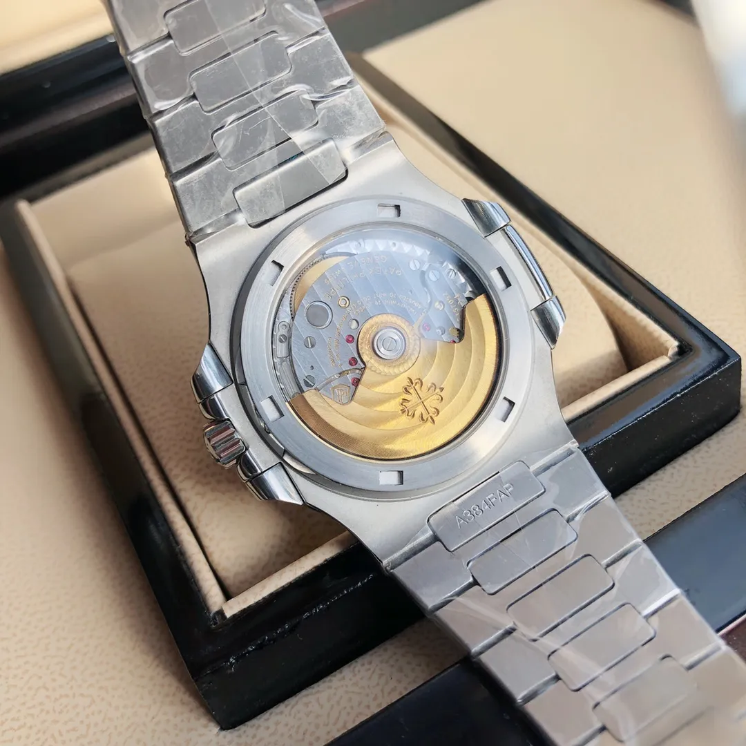 3K Factory Patek Philippe Nautilus Green Dial Bezel Stainless Steel Automatic Men’s Watch - 图片 4