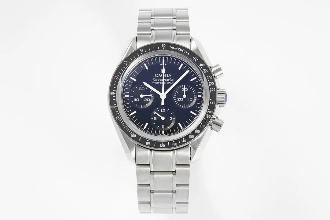 3S Factory Omega Speedmaster Moonwatch OB2 Blue Dial Stainless Steel VSF Edition