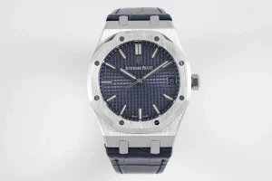 8F Factory Audemars Piguet Royal Oak 15500 Blue Leather Super Clone Watch