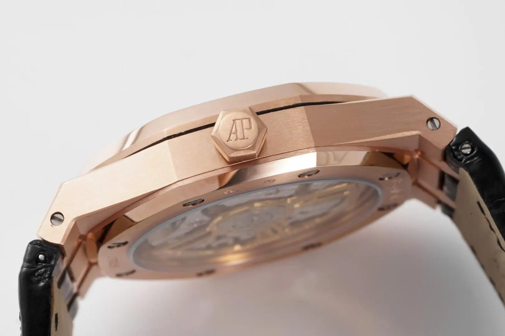 8F Factory Audemars Piguet Royal Oak 15500 Rose Gold Black Super Clone Watch - 图片 6