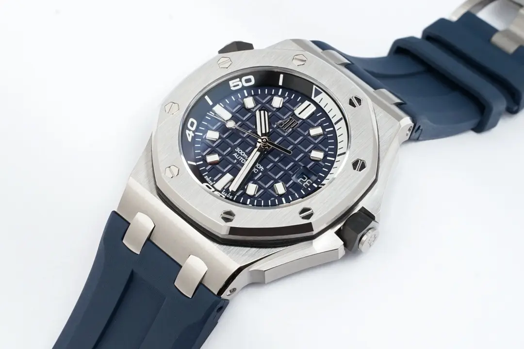 8F Factory Audemars Piguet Royal Oak Offshore 15720 Blue Rubber Super Clone Replica Watch - 图片 2