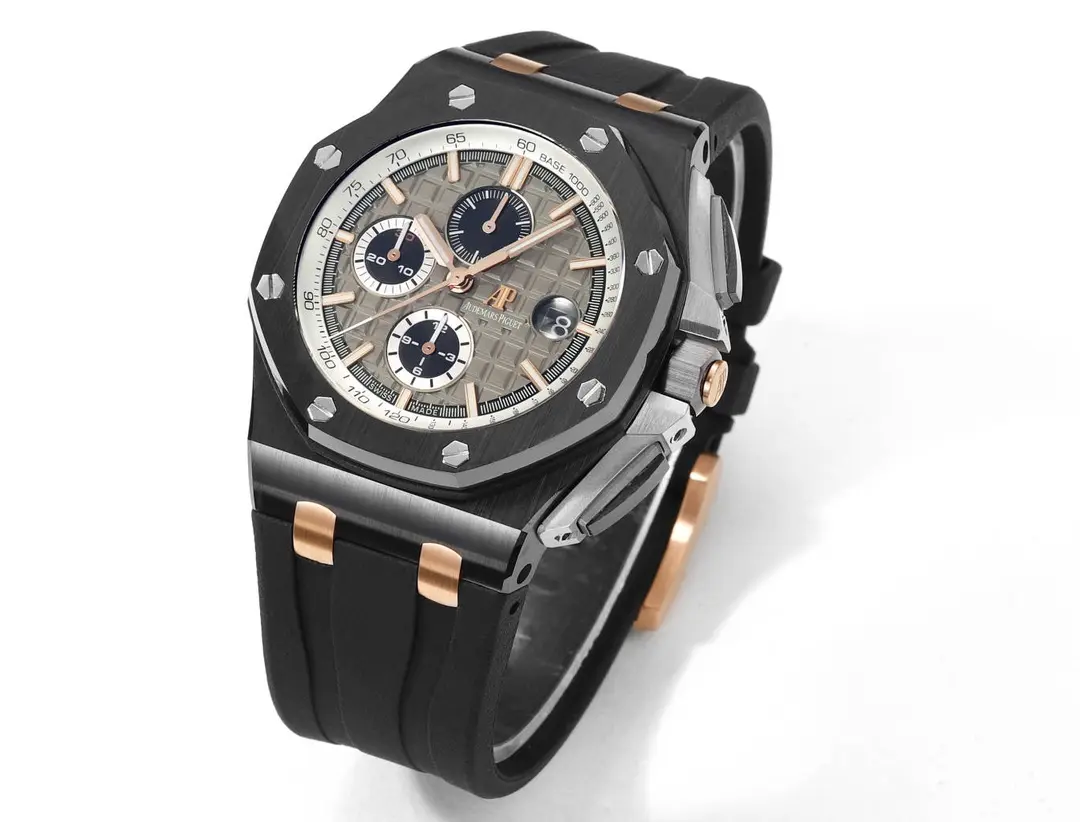 8F Factory Audemars Piguet Royal Oak Offshore Chronograph Black Ceramic Rose Gold – Premium Super Clone Watch - 图片 3
