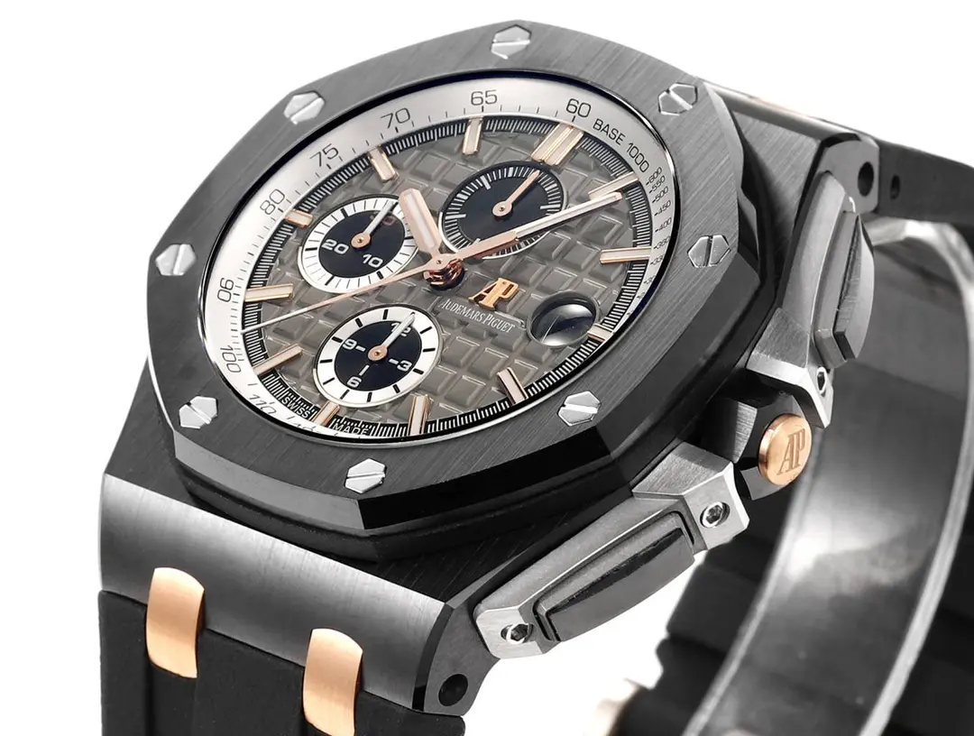 8F Factory Audemars Piguet Royal Oak Offshore Chronograph Black Ceramic Rose Gold – Premium Super Clone Watch - 图片 4