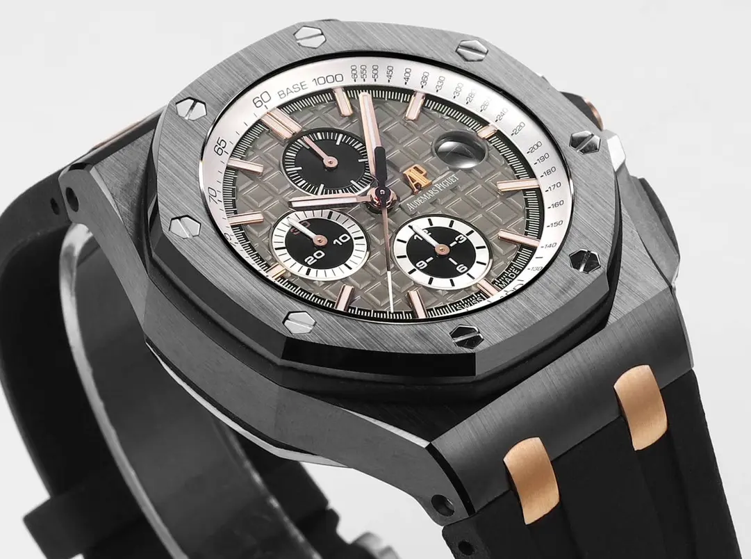 8F Factory Audemars Piguet Royal Oak Offshore Chronograph Black Ceramic Rose Gold – Premium Super Clone Watch - 图片 5