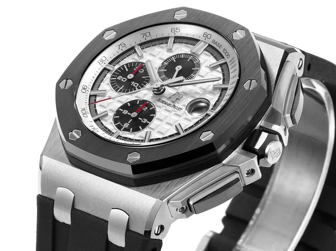 8F Factory Audemars Piguet Royal Oak Offshore Chronograph Silver Black Rubber – Premium Super Clone Watch - 图片 5