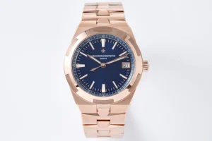 8F Factory Vacheron Constantin Overseas 4500V Series – Rose Gold Case, Blue Dial, Automatic Super Clone Watch – Best Replica Quality