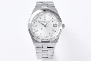 8F Factory Vacheron Constantin Overseas 4500V Series – Silver Stainless Steel Automatic Watch with Date Display – Best Super Clone Watch