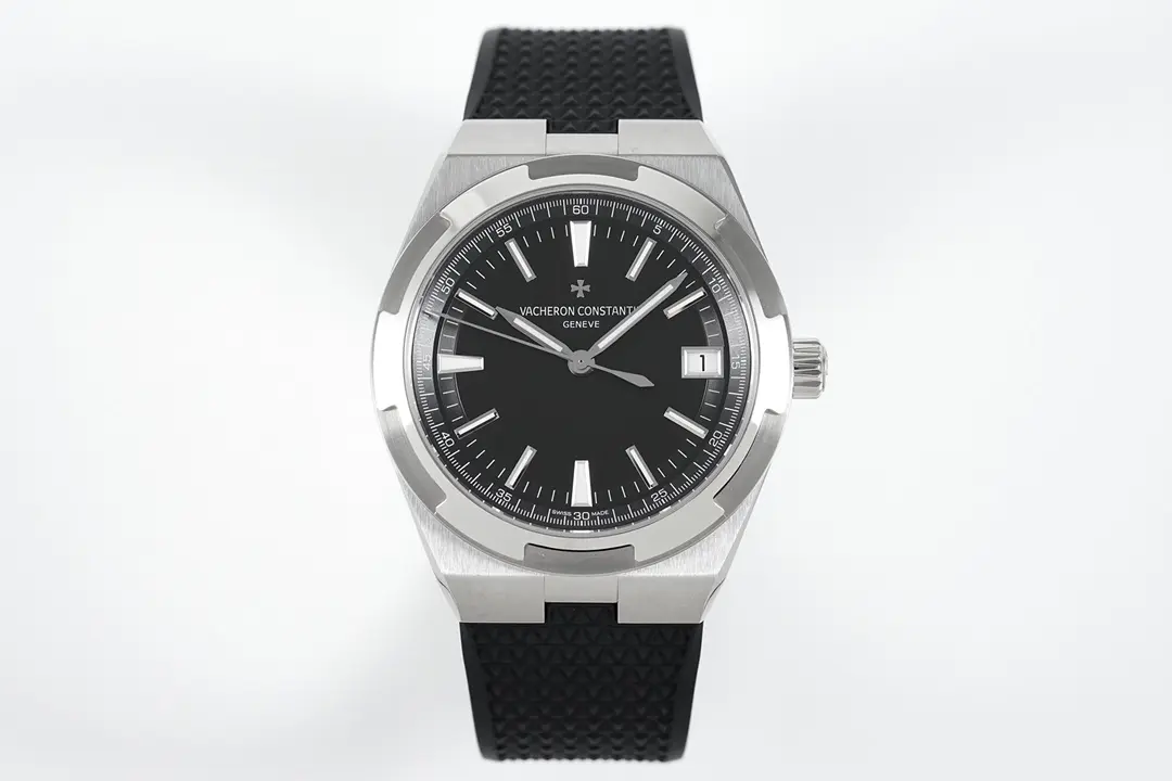 8F Factory Vacheron Constantin Overseas Automatic Watch – Black Dial, Stainless Steel Case, Rubber Strap with Interchangeable System, Top Super Clone Watches Design