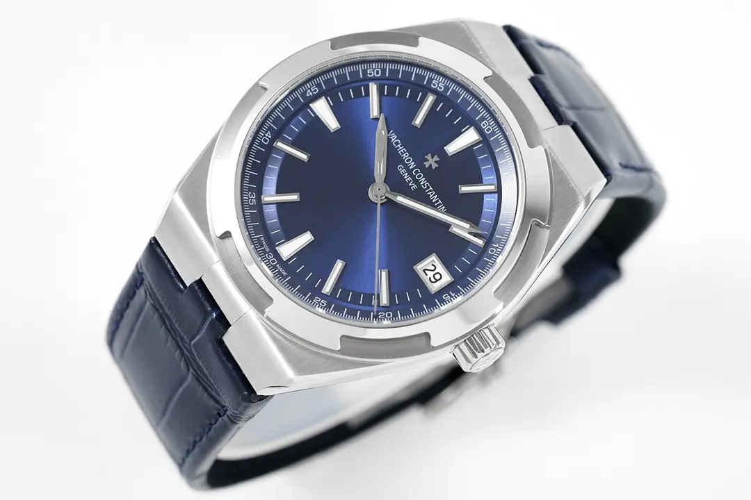 8F Factory Vacheron Constantin Overseas Blue Dial Stainless Steel Watch with Interchangeable Rubber Strap – 41mm – Super Clone Watches Quality - 图片 3