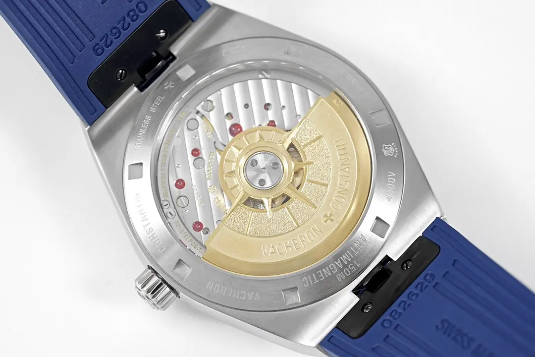 8F Factory Vacheron Constantin Overseas Blue Dial Stainless Steel Watch with Interchangeable Rubber Strap – 41mm – Super Clone Watches Quality - 图片 8