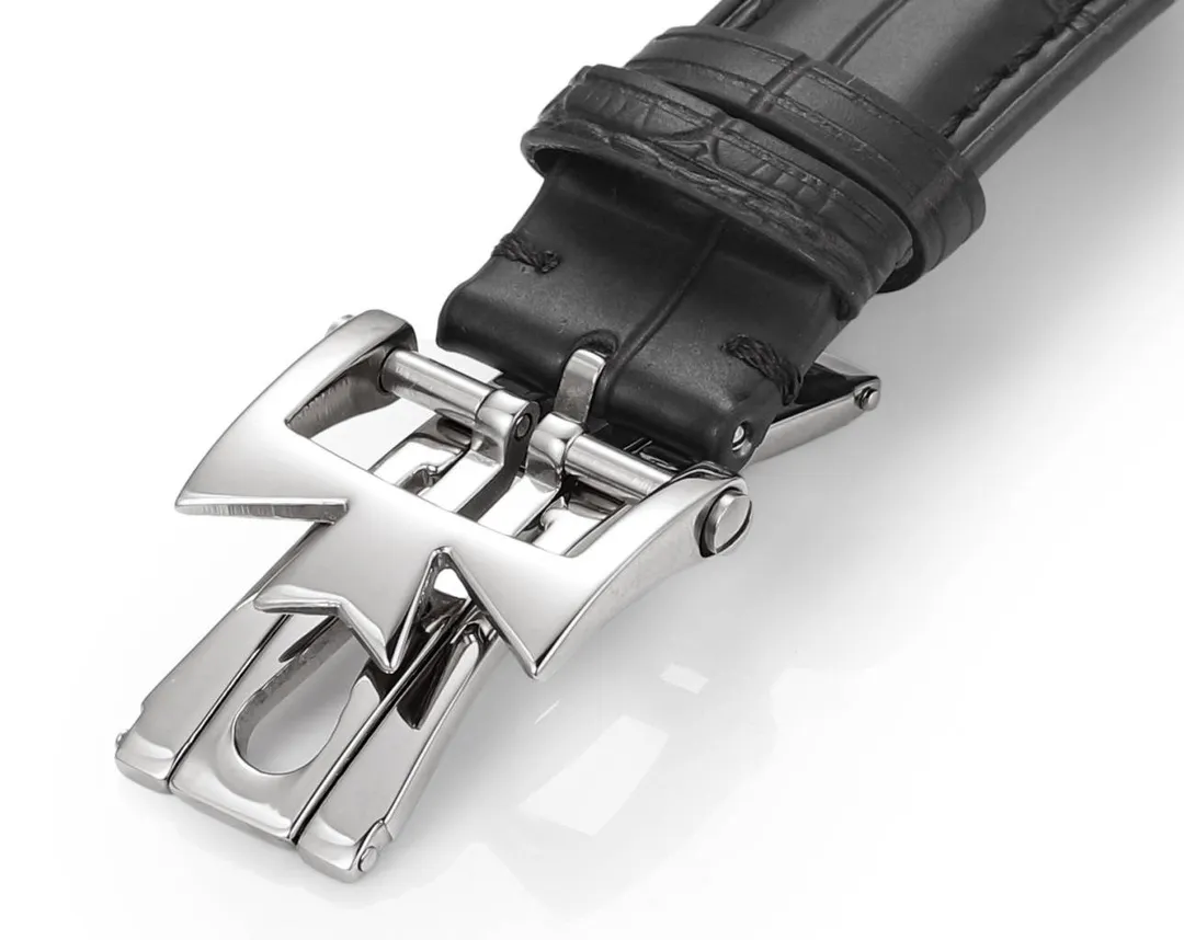 8F Factory Vacheron Constantin Traditionnelle 83520/000R-9909 Mechanical Watch – Silver Dial, Black Leather Strap, Multi-Function Automatic Super Clone Watch, Best Replica Quality - 图片 8