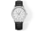 8F Factory Vacheron Constantin Traditionnelle 83520/000R-9909 Mechanical Watch – Silver Dial, Black Leather Strap, Multi-Function Design, Best Super Clone Quality