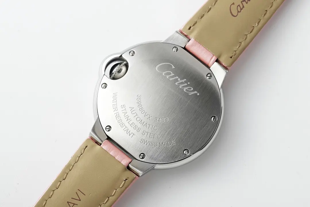 3K Factory AF Cartier Ballon Bleu 33 Pink Leather – Top Quality Replica Watch - 图片 4