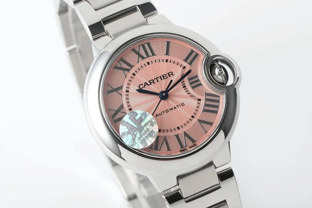 3K Factory AF Cartier Ballon Bleu 33mm Pink Dial Steel – Best Replica Watches Online - 图片 4