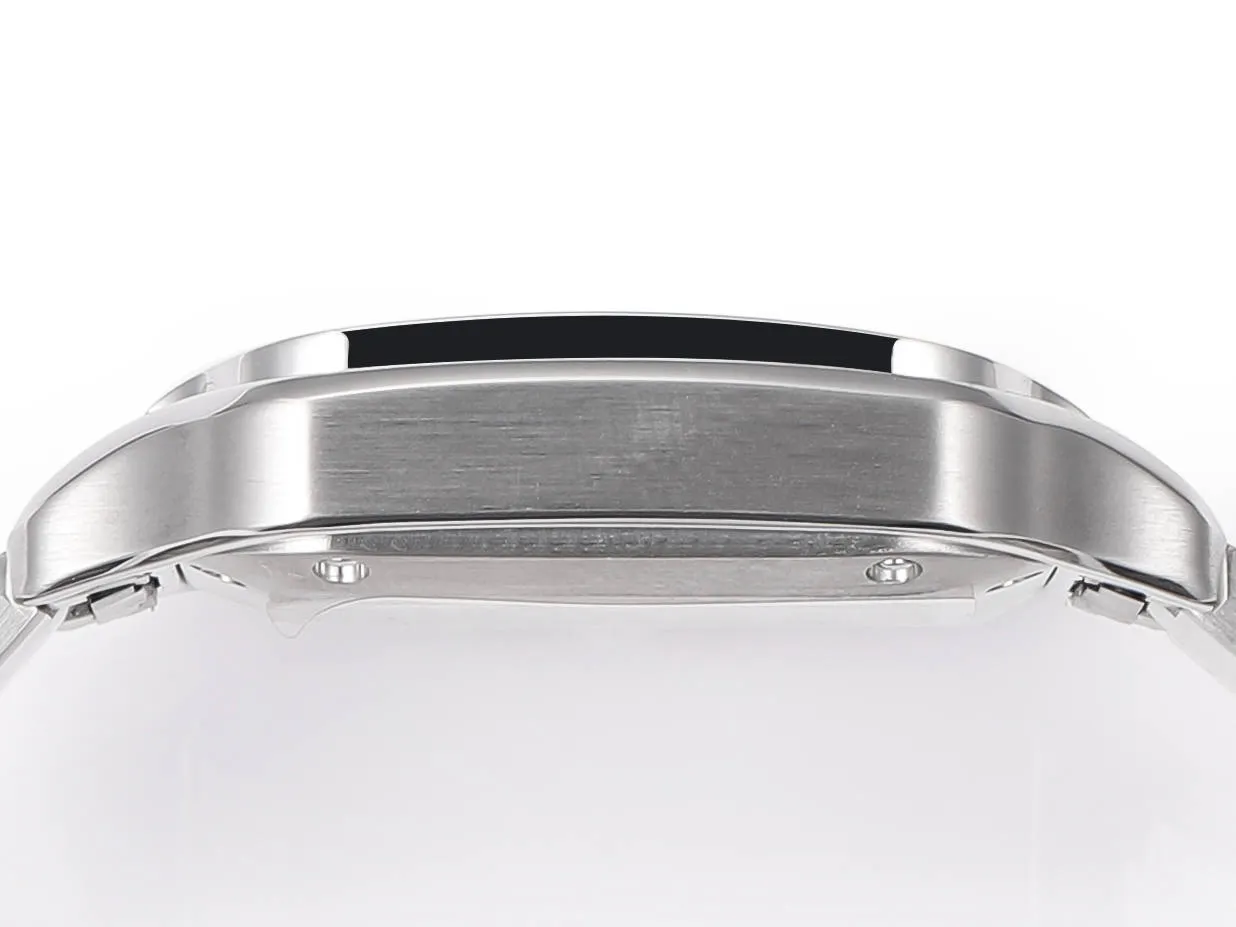 AF Factory Cartier Santos de Cartier Automatic Stainless Steel Watch with White Dial and Blue Hands - 图片 8