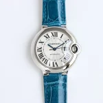 AF Factory Cartier Ballon Bleu 1450 Blue Leather Watch