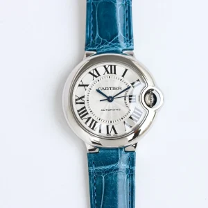 AF Factory Cartier Ballon Bleu 1450 Blue Leather Watch
