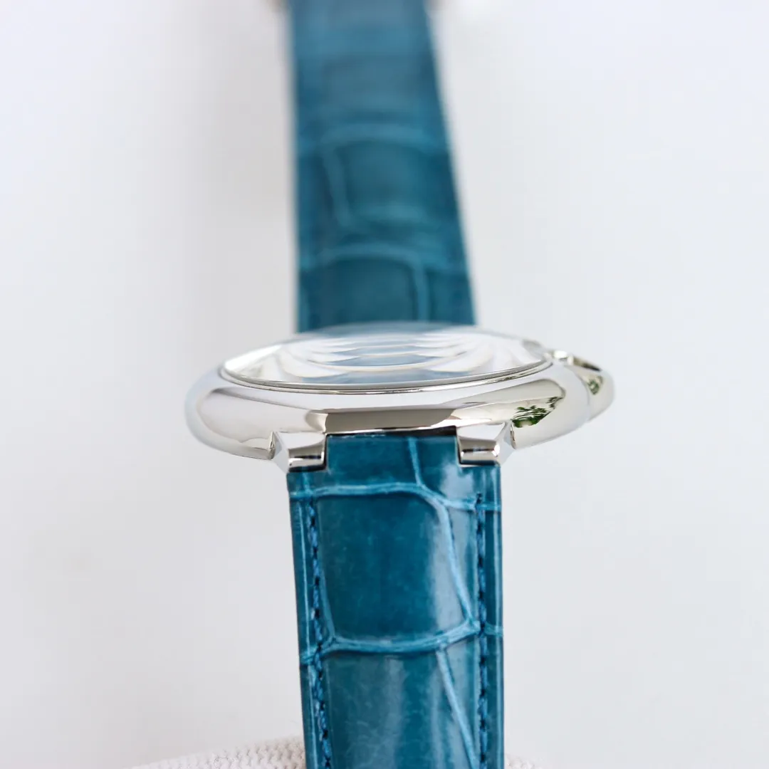 AF Factory Cartier Ballon Bleu 1450 Purple Leather Watch - 图片 3