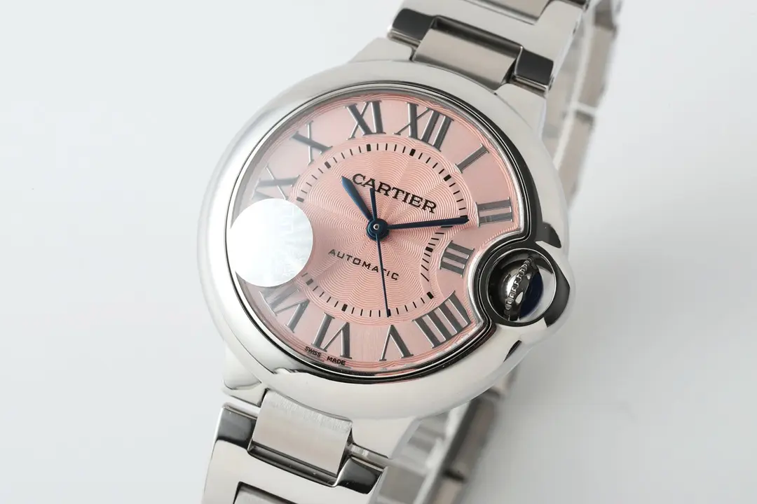AF Factory Cartier Ballon Bleu 33 Pink Dial Steel - 图片 7