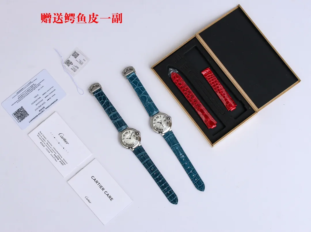AF Factory Cartier Ballon Bleu 33mm Blue Leather - 图片 7