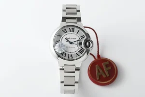 AF Factory Cartier Ballon Bleu 33mm Silver Watch