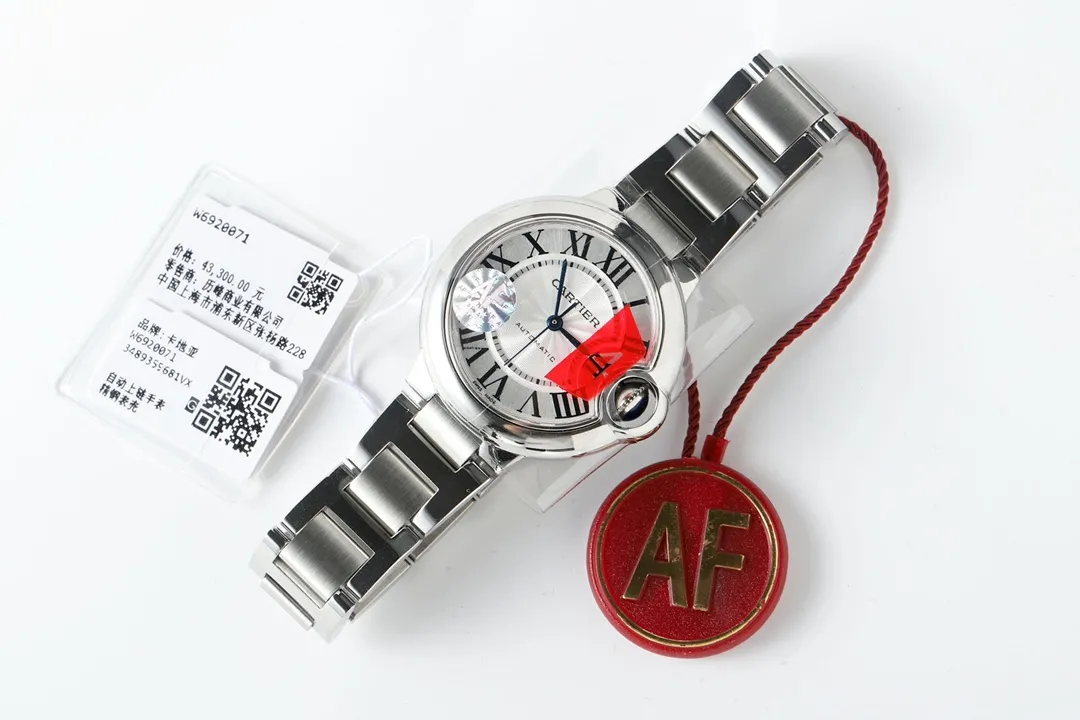 AF Factory Cartier Ballon Bleu 33mm Silver Watch - 图片 6