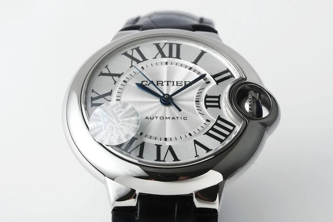 AF Factory Cartier Ballon Bleu 33mm Silver White Leather - 图片 2