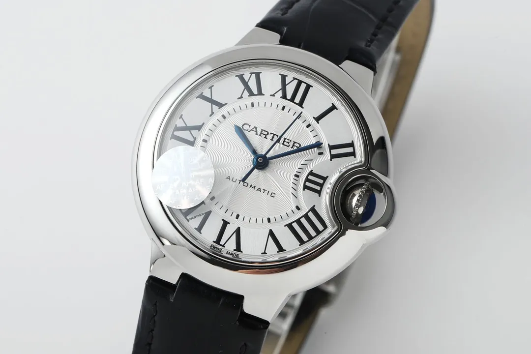 AF Factory Cartier Ballon Bleu 33mm Silver White Leather - 图片 3