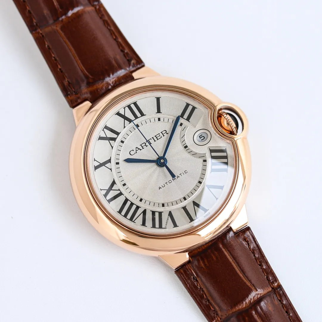 AF Factory Cartier Ballon Bleu 40 Automatic Brown Leather - 图片 2