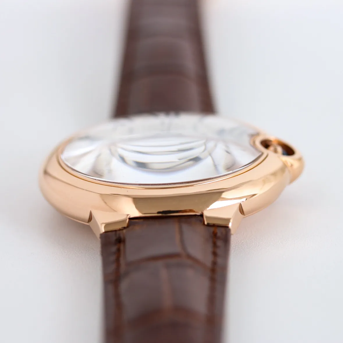 AF Factory Cartier Ballon Bleu 40 Automatic Brown Leather - 图片 5