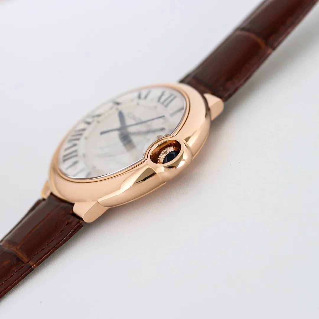 AF Factory Cartier Ballon Bleu 40 Automatic Brown Leather - 图片 6