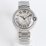 AF Factory CARTIER Ballon Bleu 40mm Steel Watch Silver