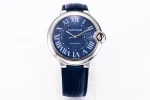 AF Factory Cartier Ballon Bleu 42mm Blue Leather