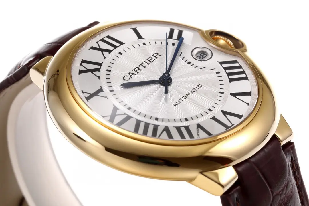AF Factory CARTIER Ballon Bleu 42mm Gold Brown Leather - 图片 5