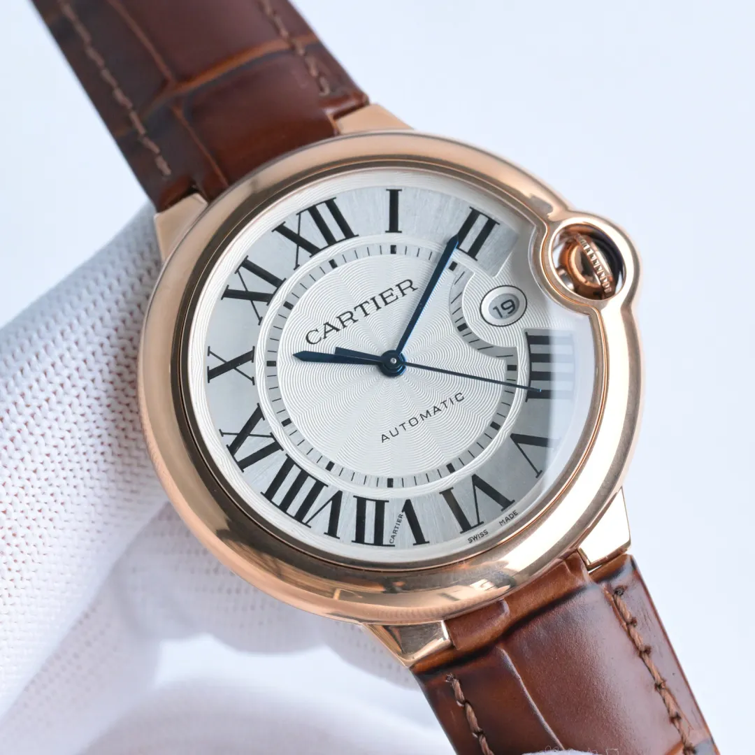 AF Factory Cartier Ballon Bleu Automatic Brown Leather - 图片 2