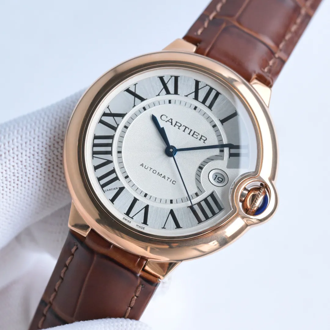 AF Factory Cartier Ballon Bleu Automatic Brown Leather - 图片 3