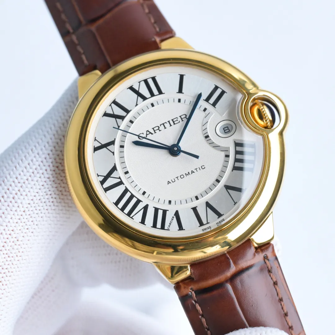 AF Factory Cartier Ballon Bleu Automatic Brown Leather - 图片 5